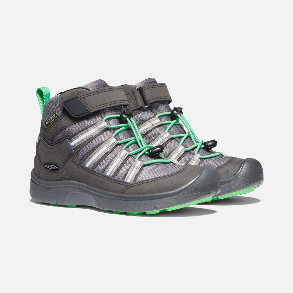 Botas de Zapatillas Keen Mexico Grises/Verdes - Niños Hikeport Ii Sport Waterproof - OC0759234